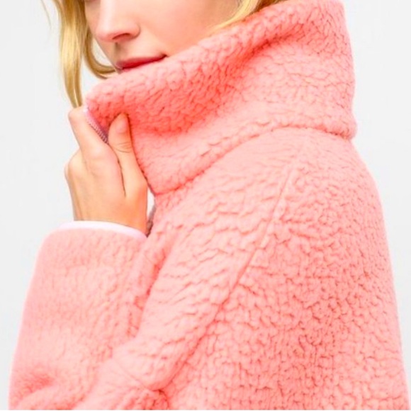 J. Crew Polartec Sherpa Fleece Half-Zip Pullover Jacket/Sweatshirt Size: 4-6 - Picture 4 of 7